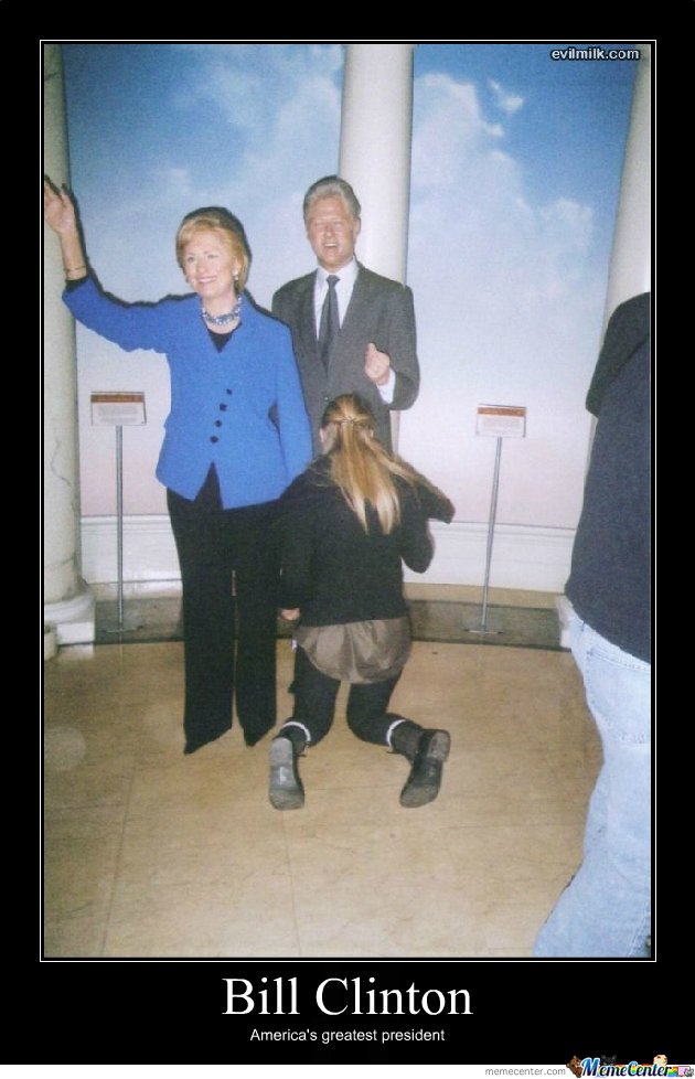Funny Bill Clinton Meme Poster Image