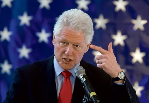 Funny Bill Clinton With Angry Face Picture