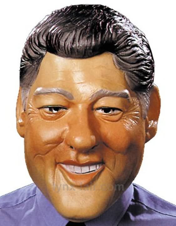 Funny Mask Bill Clinton Face Image
