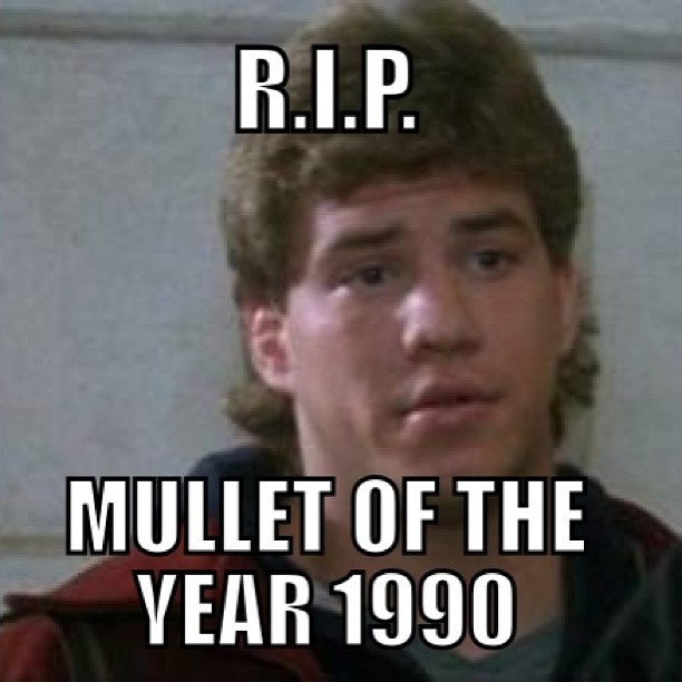 Funny Mullet Meme R. I. P. Mullet Of The Year 1990 Picture