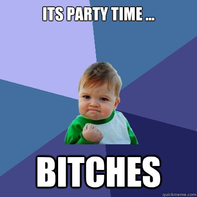 Funny Party Meme It's Time Bitches Picture