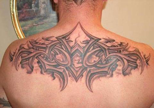 16+ Upper Back Tribal Tattoos