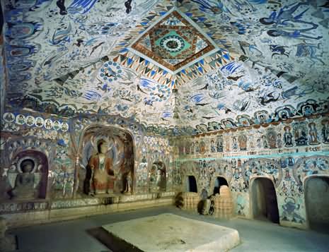 Inside View Of The Mogao Caves