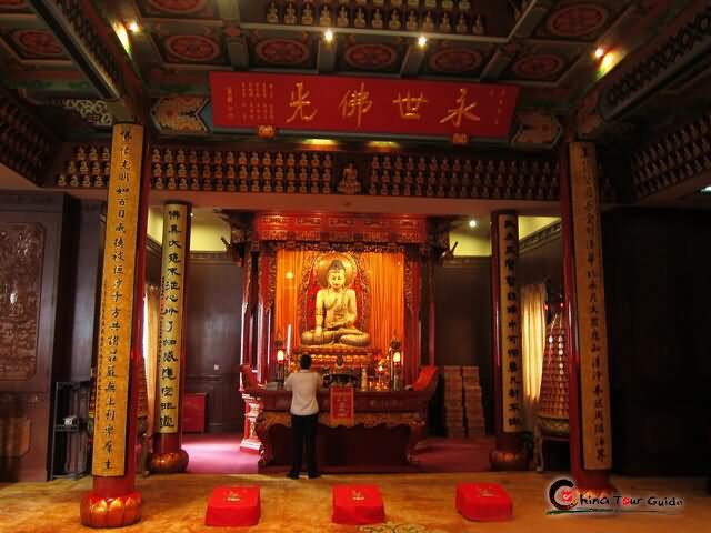 Interior View Of The Jade Buddha Temple