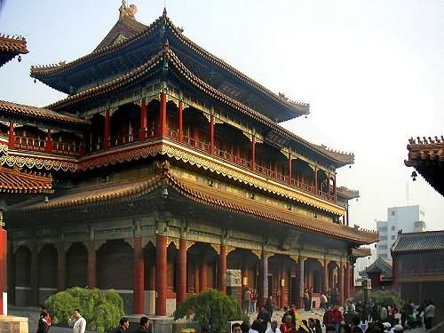 Lama Temple Or Yonghe Temple In Beijing, China