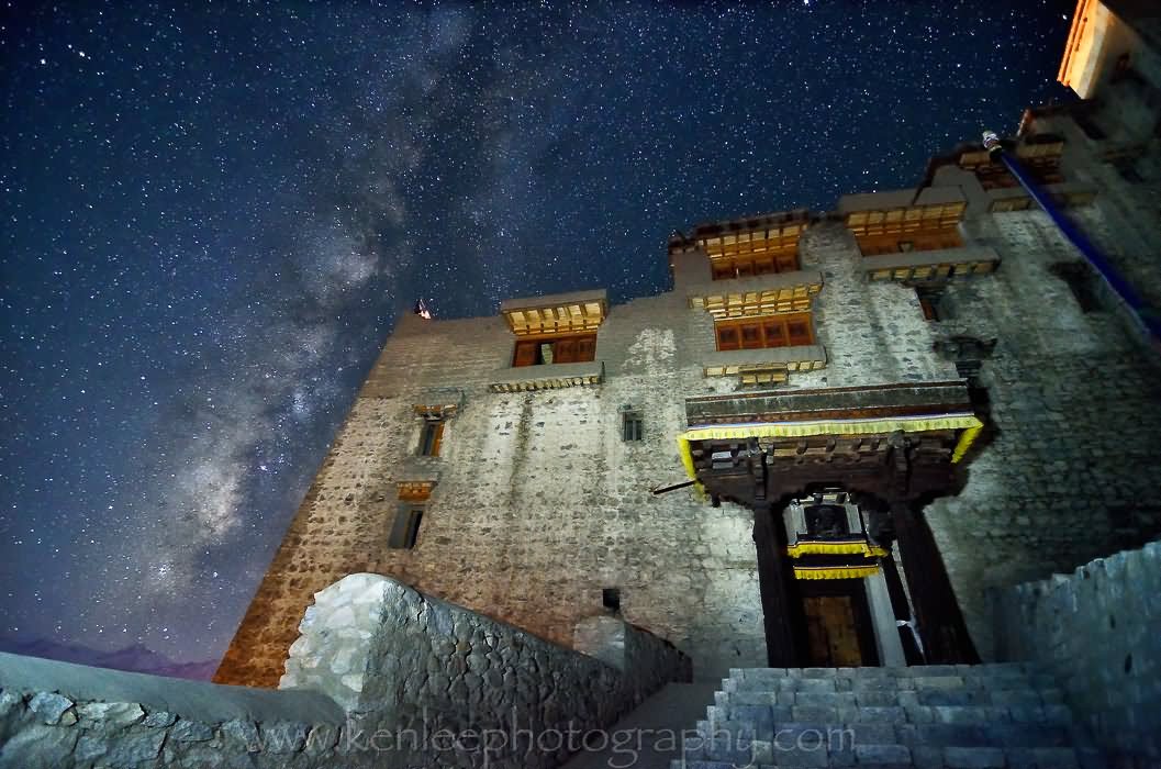 Leh Palace During Night Picture