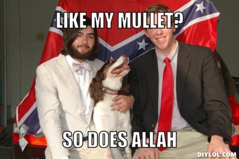 Like My Mullet So Does Allah Funny Meme Picture