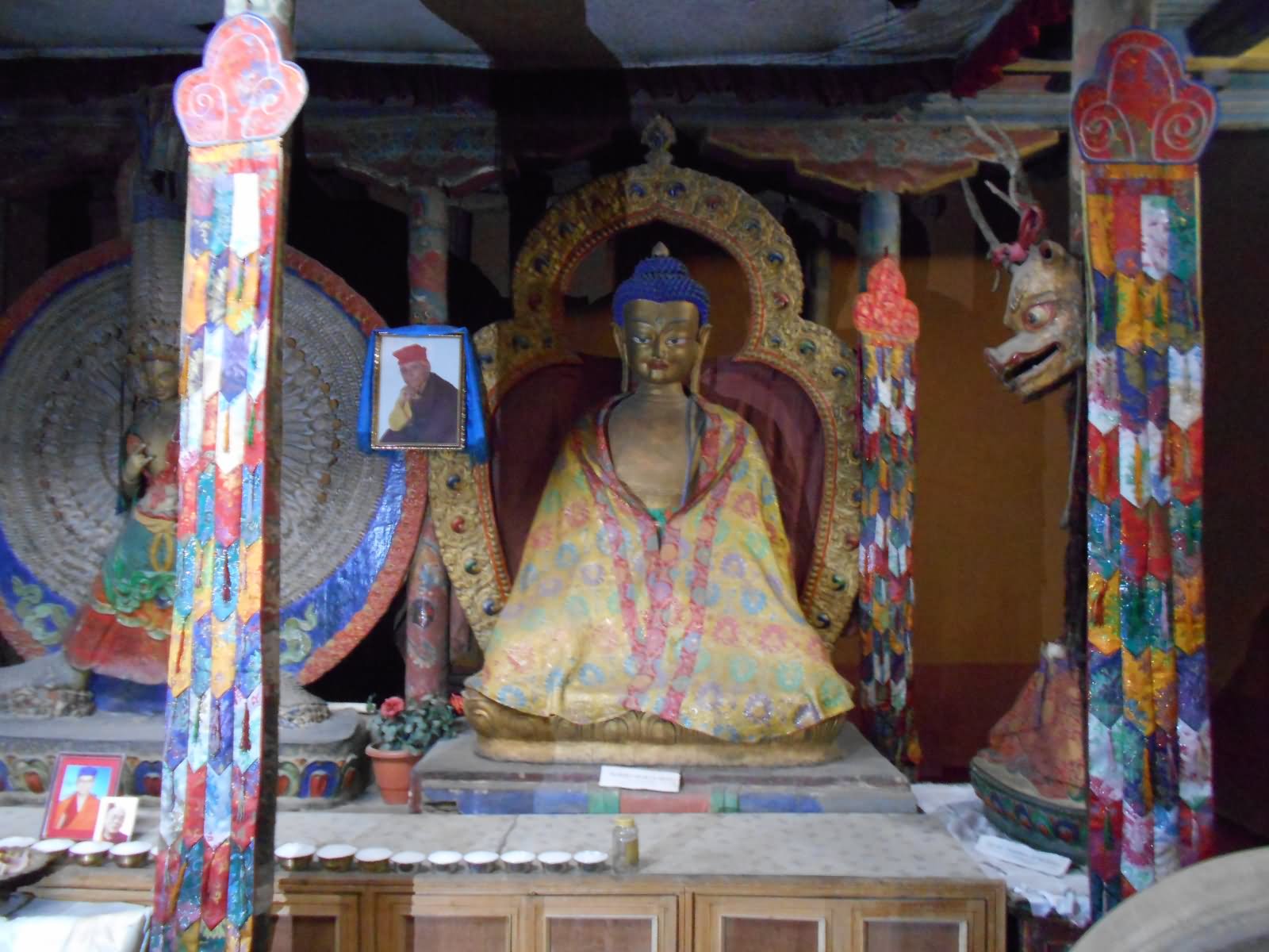 Lord Buddha Statue Inside The Leh Palace