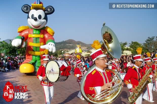 Mickey Mouse In Disneyland Hong Kong Parade