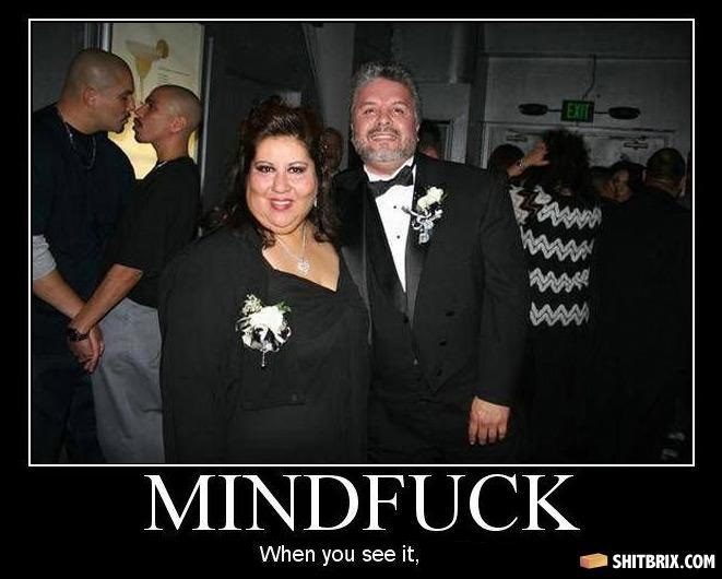 Mindfuck When You See It Funny Couple Meme Poster Image