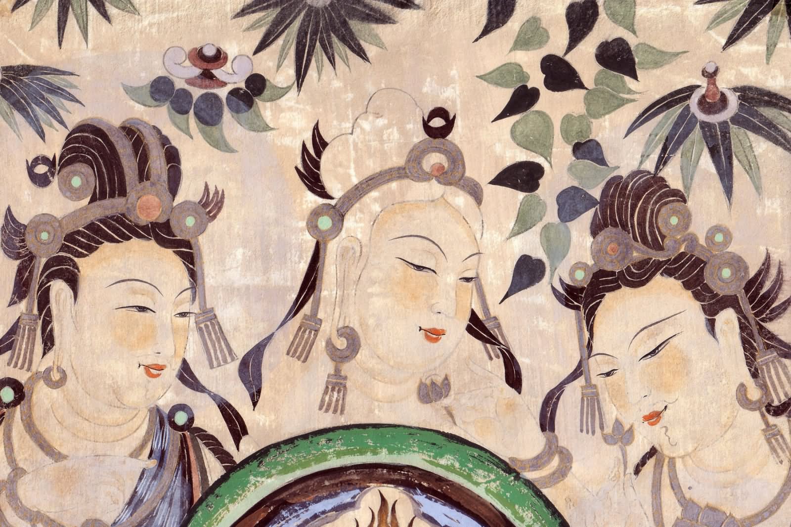 Painting At The Mogao Caves, Dunhuang