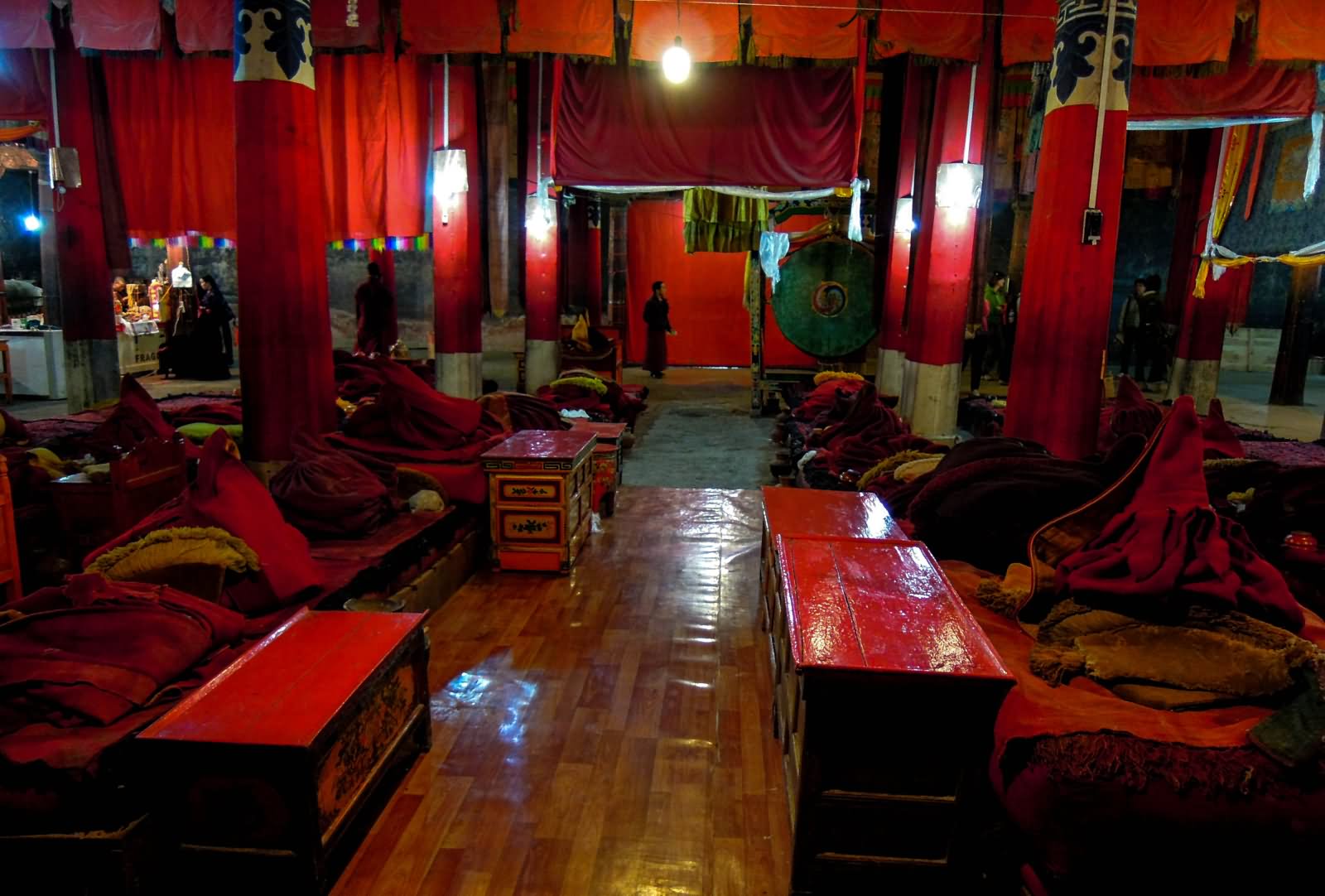 Prayer Hall Inside The Potala Palace, Lhasa, Tibet