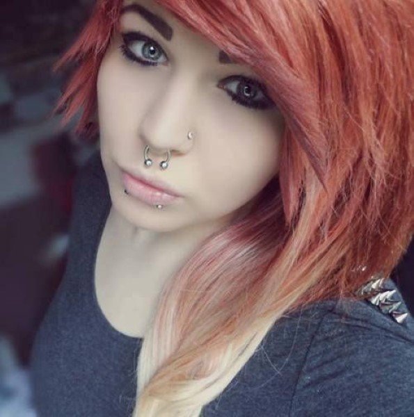 Septum And Left Nostril Double Nose Piercing