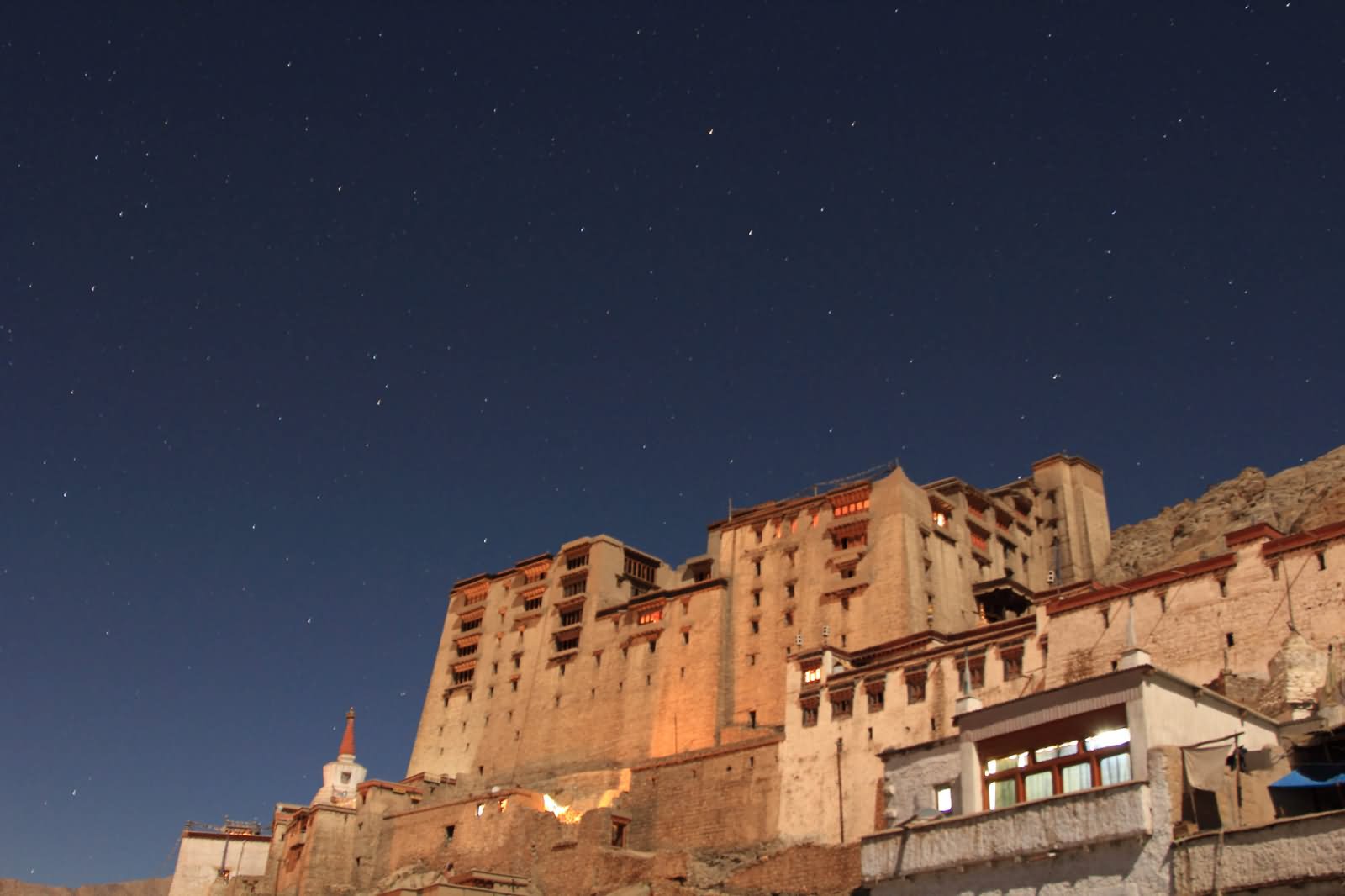 The Leh Palace At Night Picture