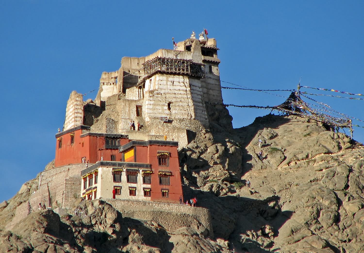 The Leh Palace View From Below Picture