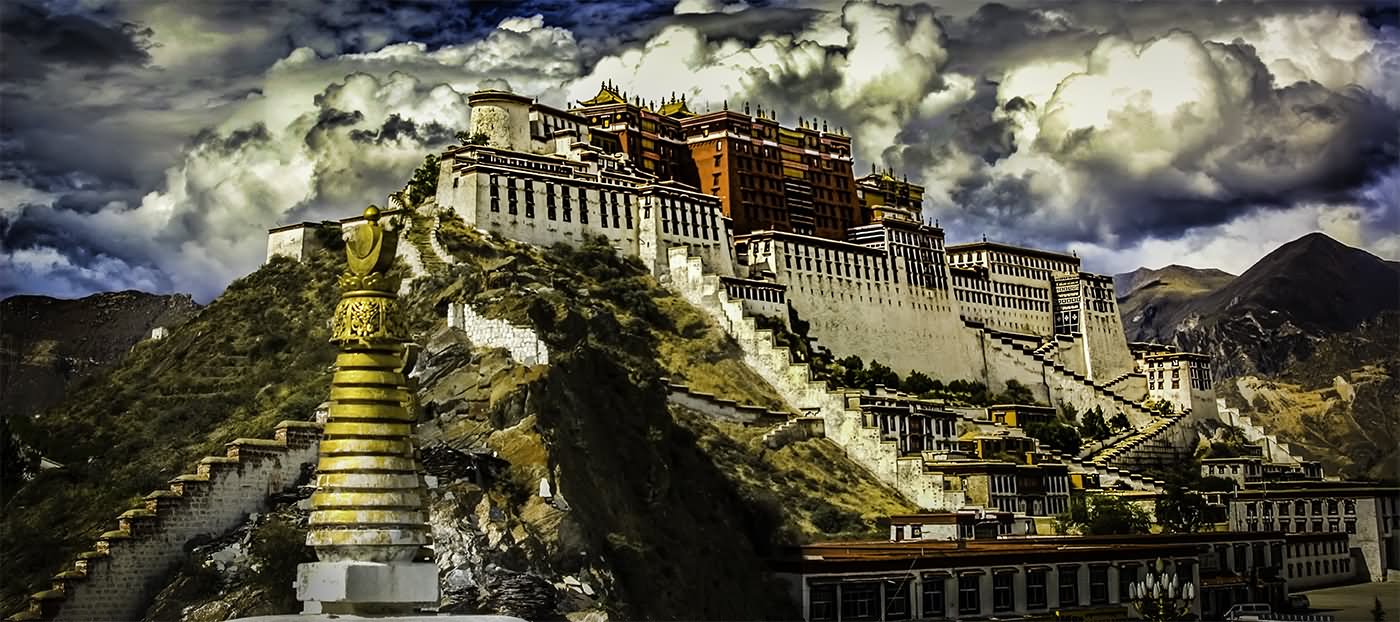The Potala Palace And Dhvaja Picture