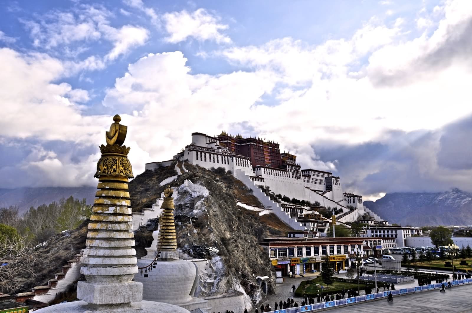 The Potala Palace In Tibet View From Below