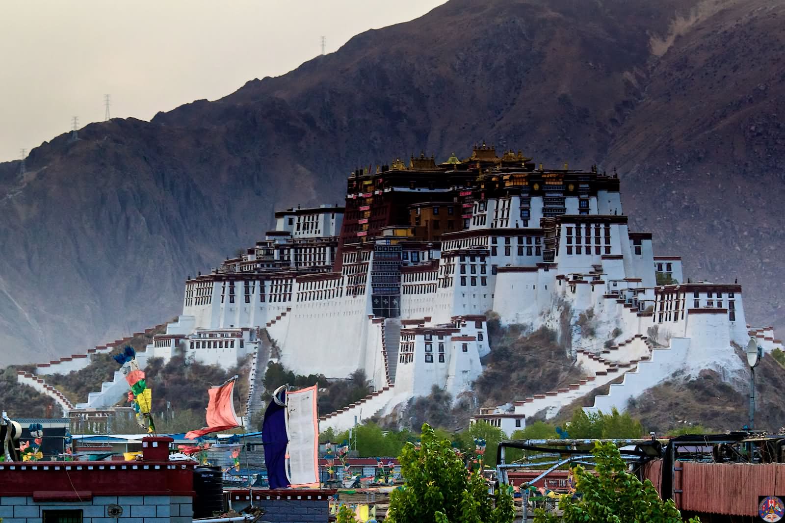 The Potala Palace, Lhasa At Dusk