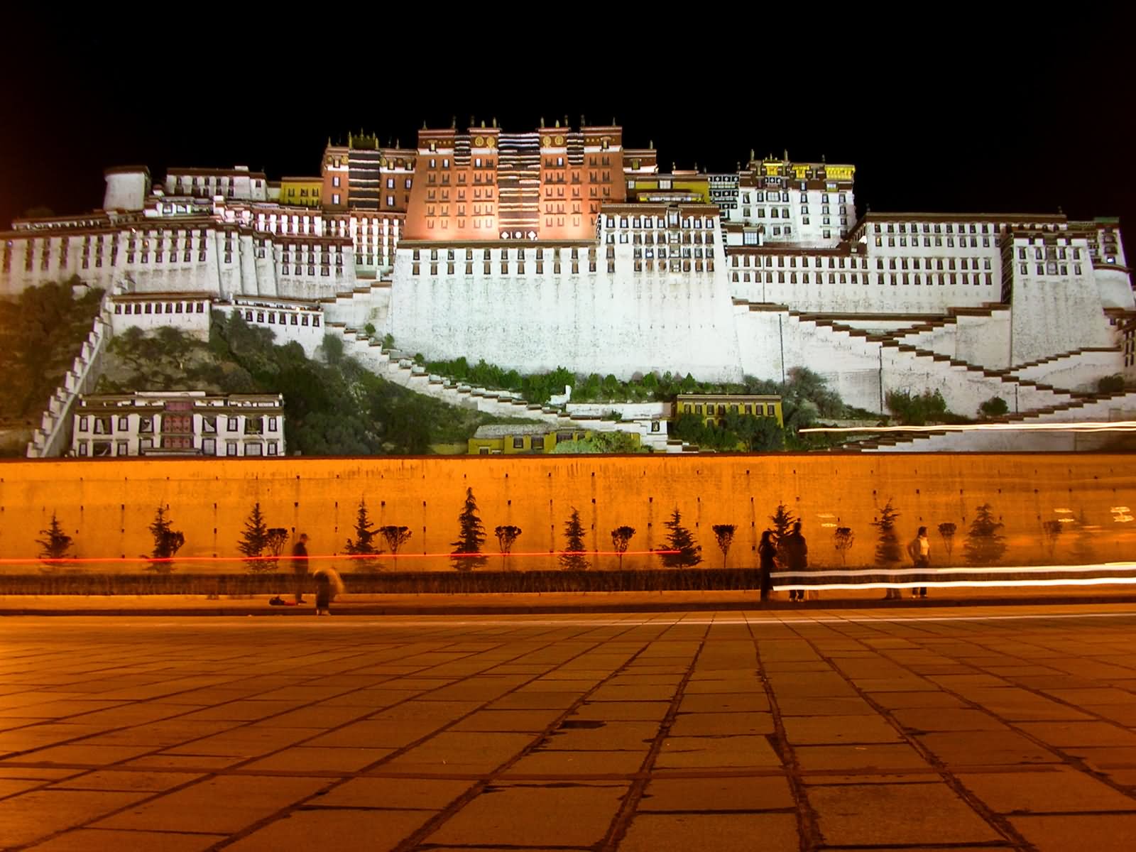 The Potala Palace Night View Image