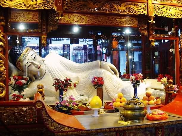 The Sleeping Buddha Inside The Jade Buddha Temple