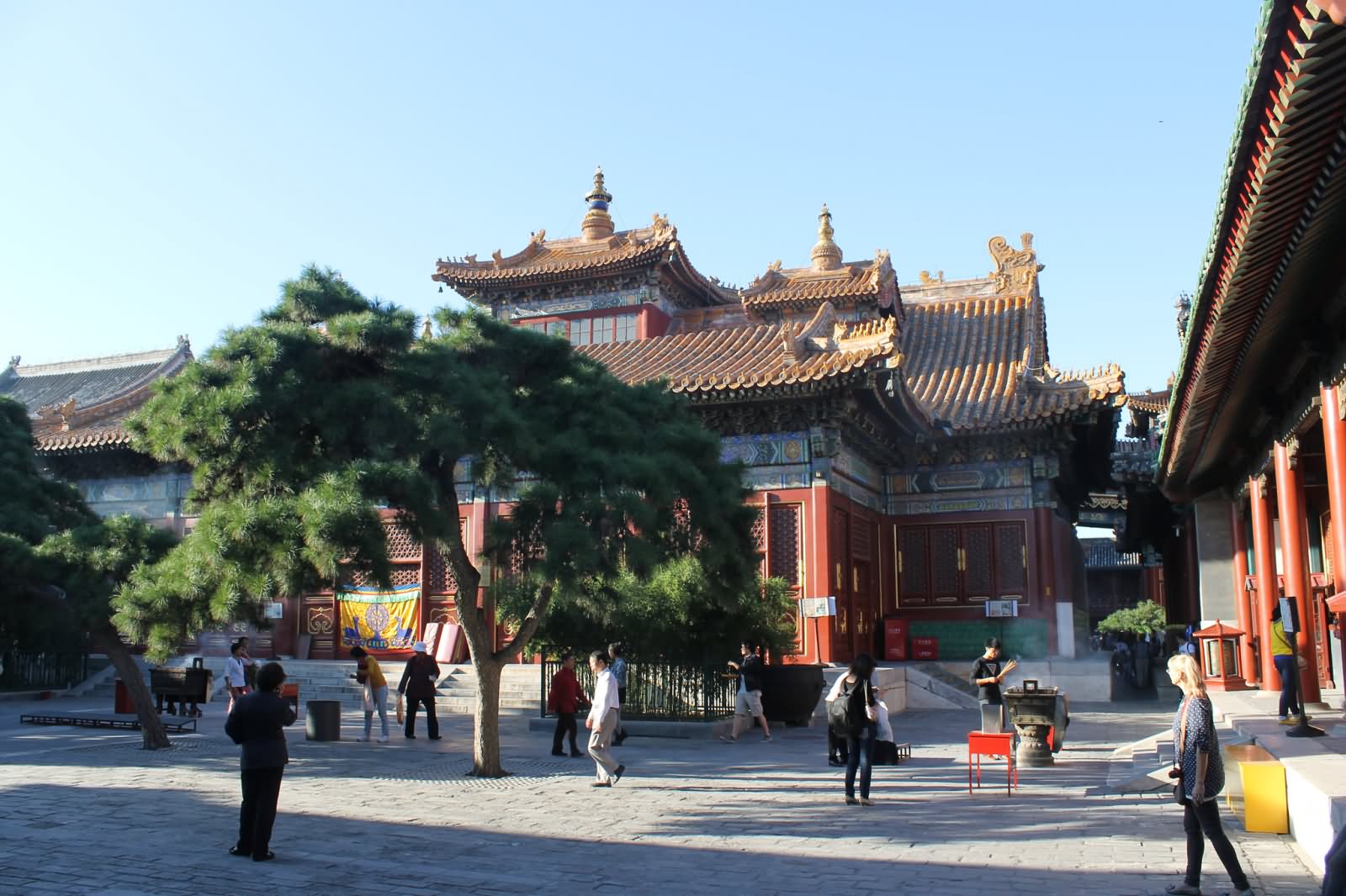 The Yonghe Temple Courtyard