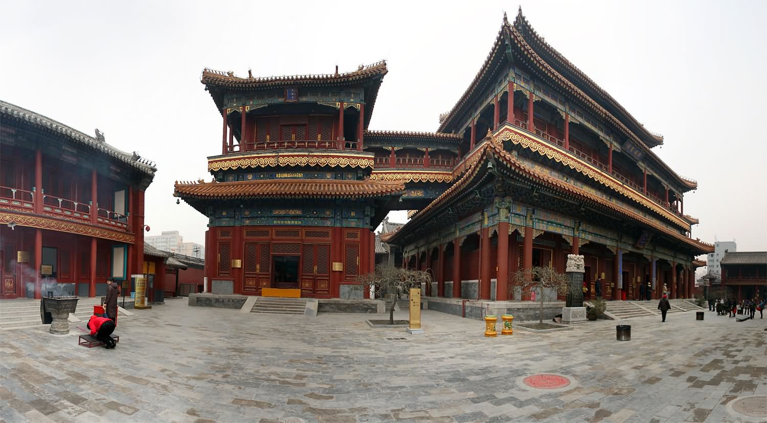 The Yonghe Temple Facade Picture