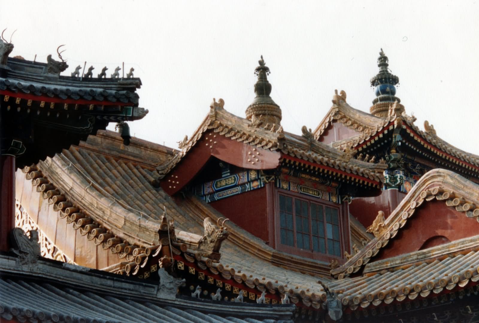 The Yonghe Temple Roof View