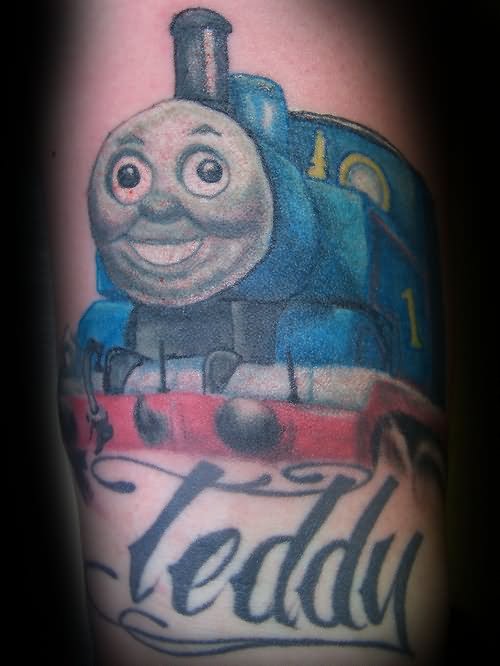 Thomas The Train Tattoo Design For Sleeve