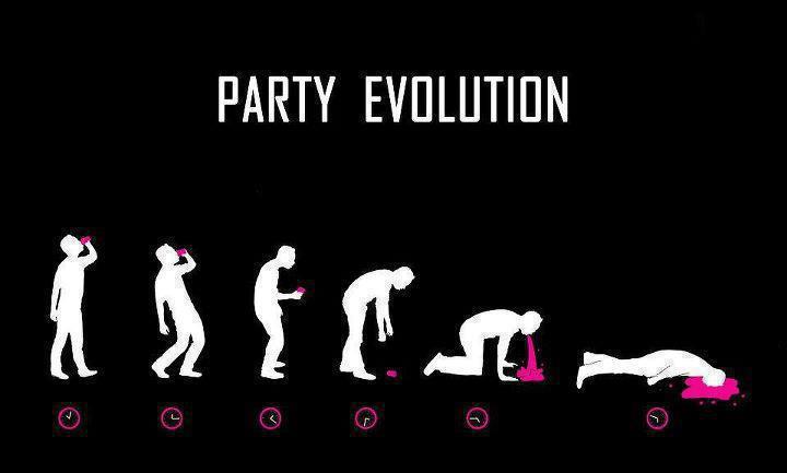 Very Funny Party Evolution Meme Picture For Whatsapp