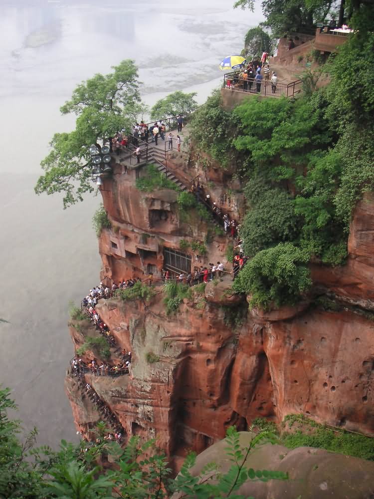 View From Leshan Giant Buddha Statue