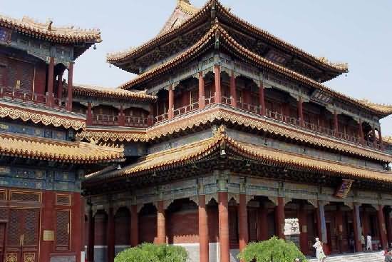 Yonghe Temple In Beijing, China