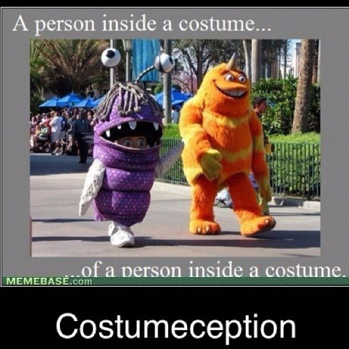 A Person Inside A Costume Funny Wtf Meme Image
