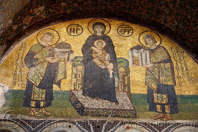 Adorable Mosaic Inside The Hagia Sophia