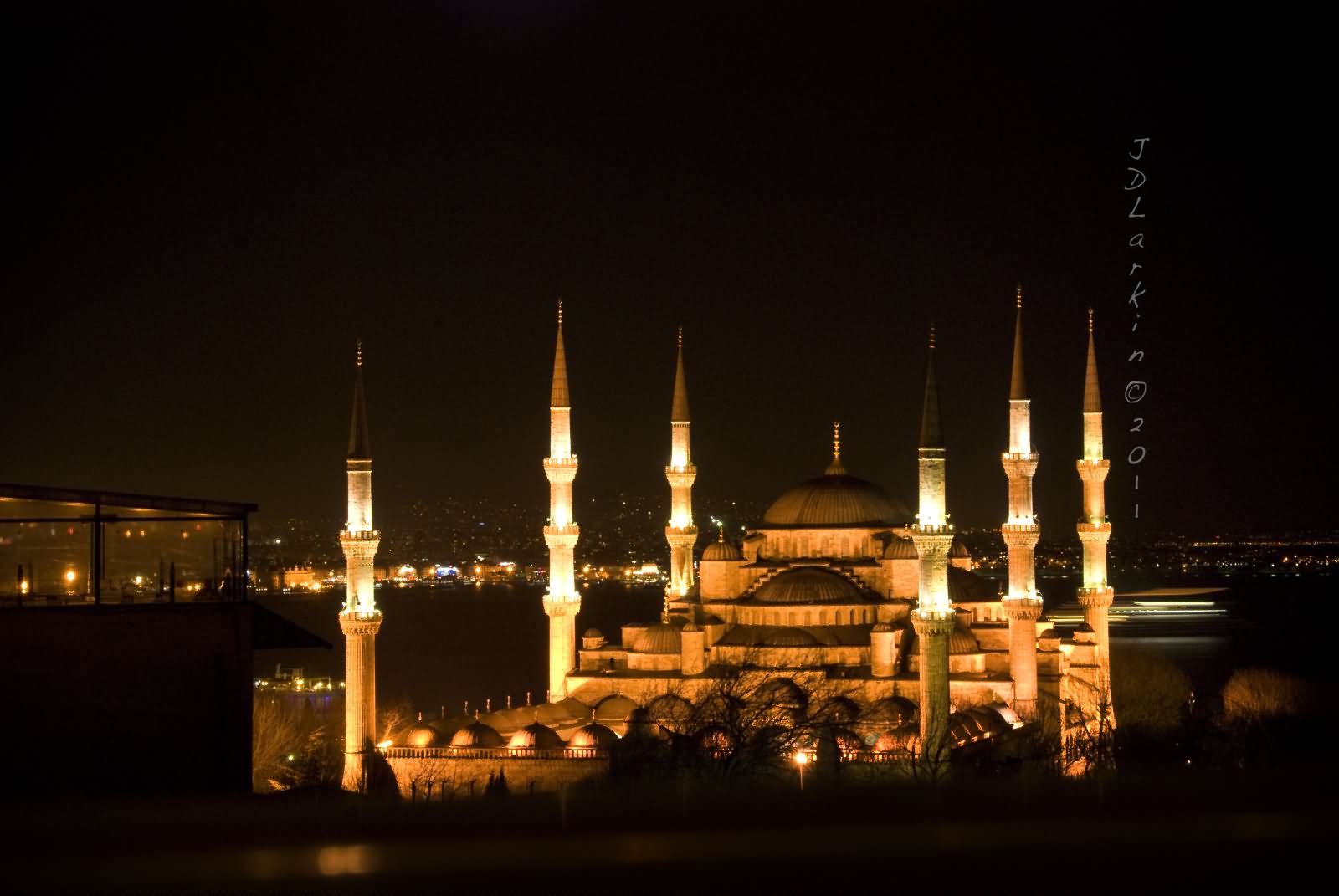 Adorable Night View Of The Blue Mosque, Istanbul