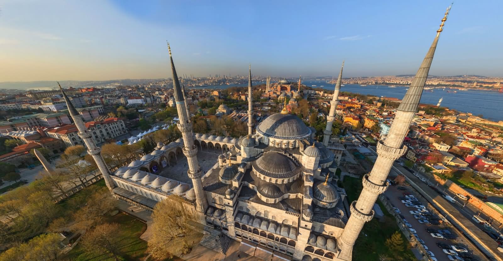 Aerial View Of The Blue Mosque