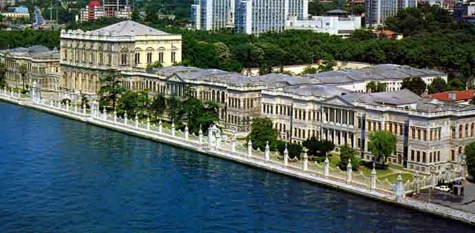 Aerial View Of The Dolmabahce Palace