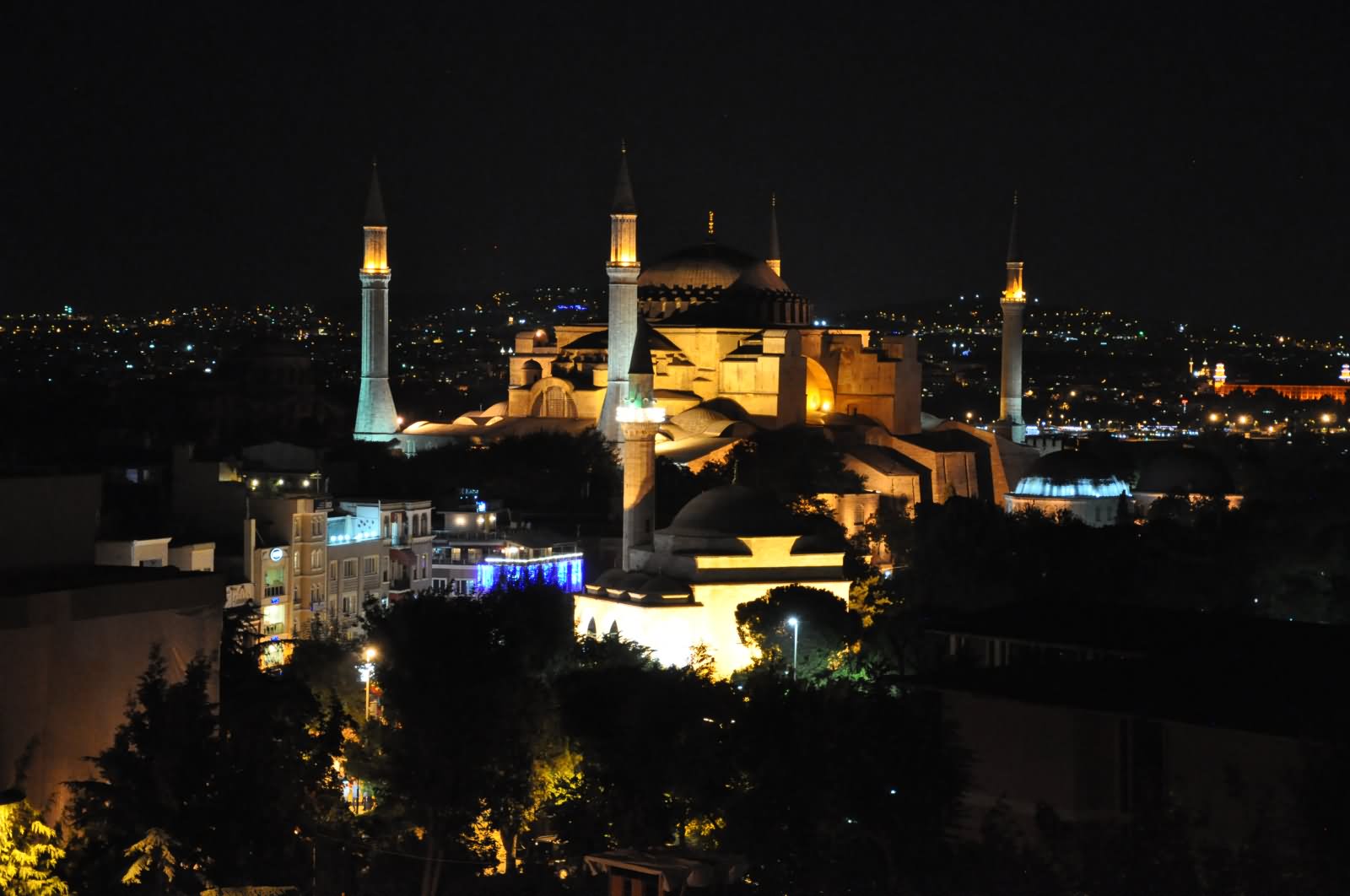 Aerial View Of The Hagia Sophia, Istanbul