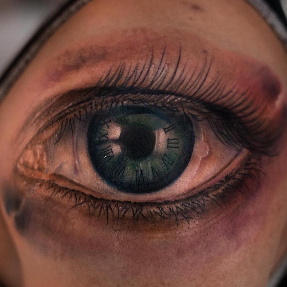 Beautiful 3D Eye Tattoo by Yomiko Moreno