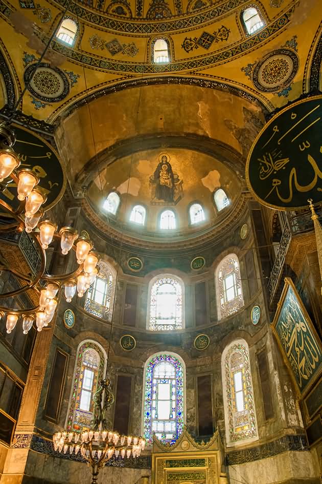 Beautiful Inside View Of The Hagia Sophia