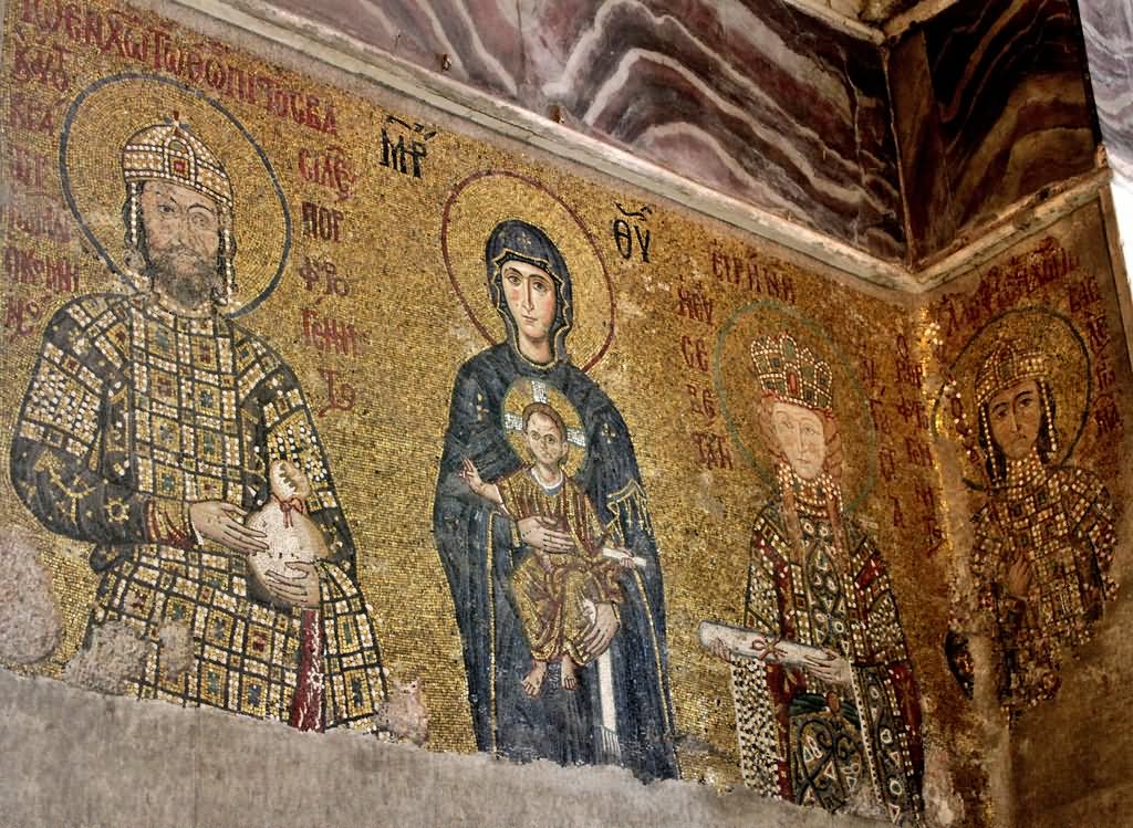 Beautiful Mosaic Inside The Hagia Sophia Museum