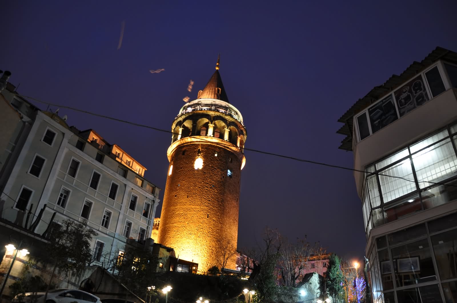 Beautiful Night View Of The Galata Tower, Istanbul