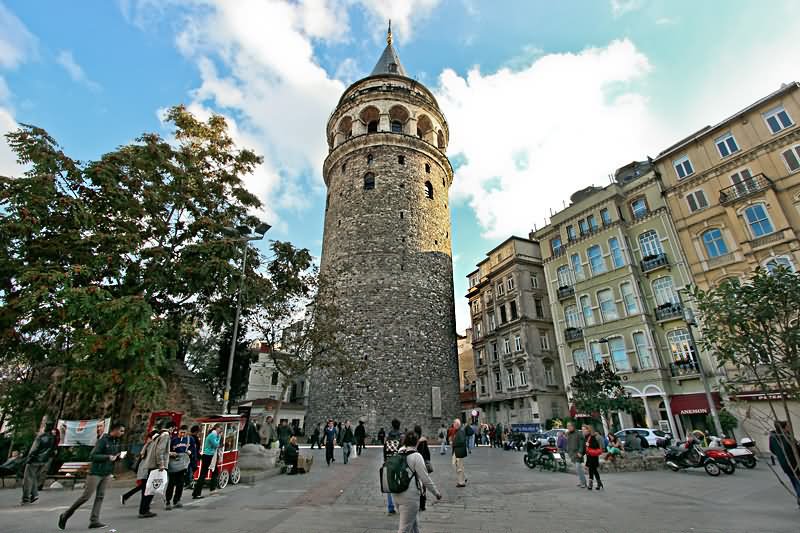 Beautiful View Of The Galata Tower In Istanbul