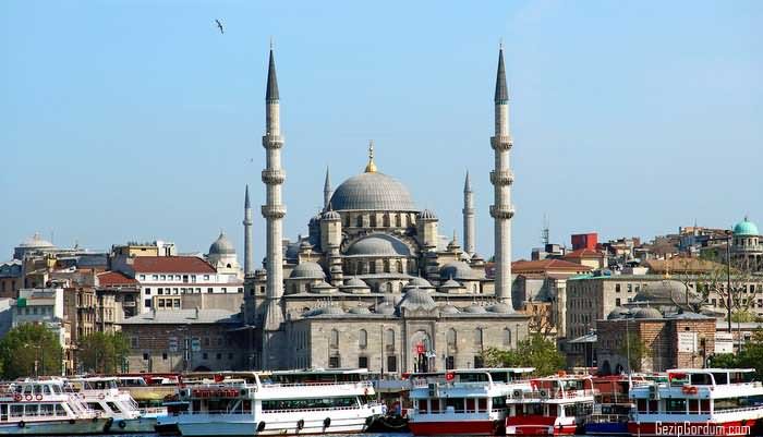 Beautiful View Of The Yeni Cami In Istanbul