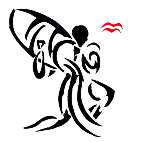 Black Tribal Aquarius Tattoo Design Sample