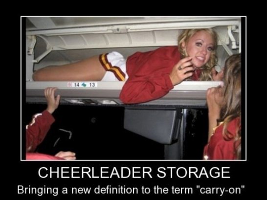 Cheerleader Storage Funny Poster Photo