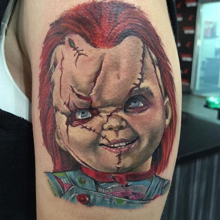 Chucky Tattoo Traditional.