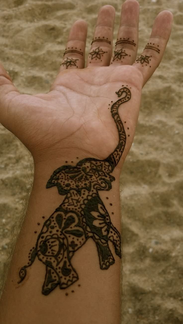 19+ Elephant Henna Tattoos