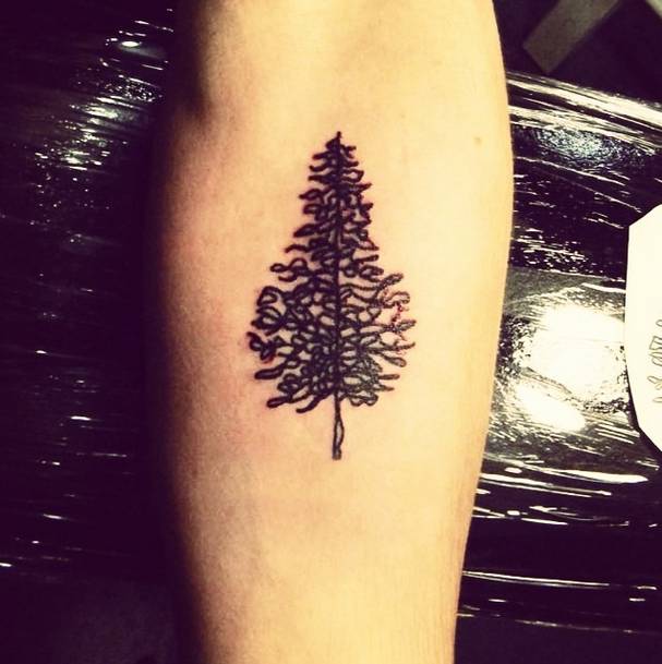 Classic Tree Tattoo Design For Forearm