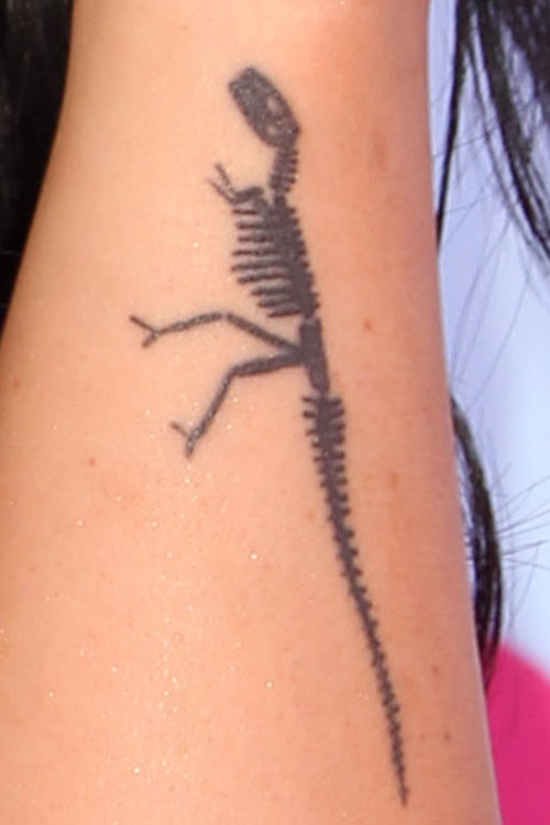 Dinosaur Skeleton Tattoo On Arm