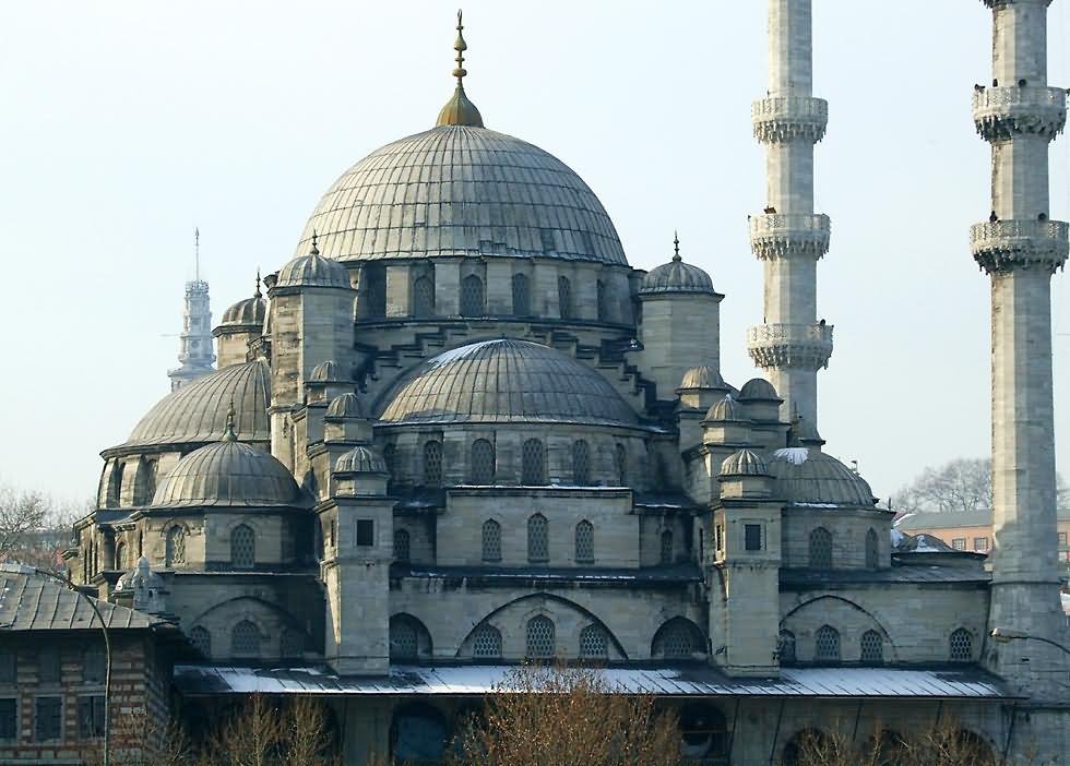 Dome Of The Yeni Cami Mosque In Istanbul